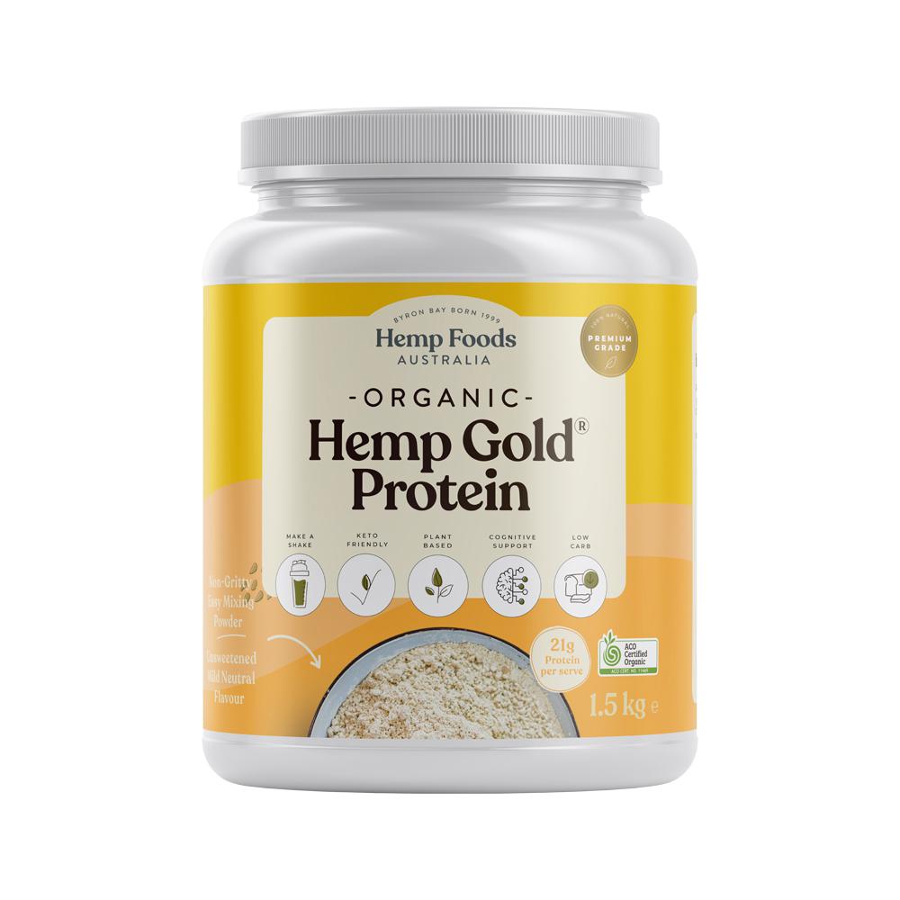 Hemp Foods Australia Organic Hemp Gold Protein Powder