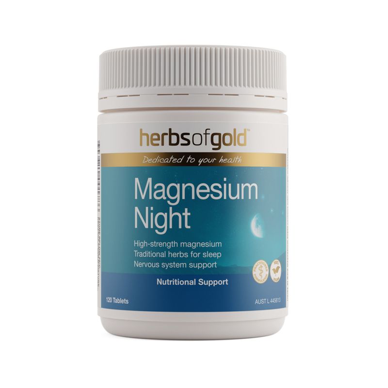 Herbs of Gold Magnesium Night 120's