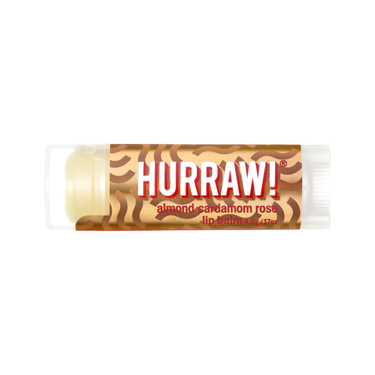 HURRAW! ORG LIP BALM ALMOND CARDAMON ROSE 4.8G