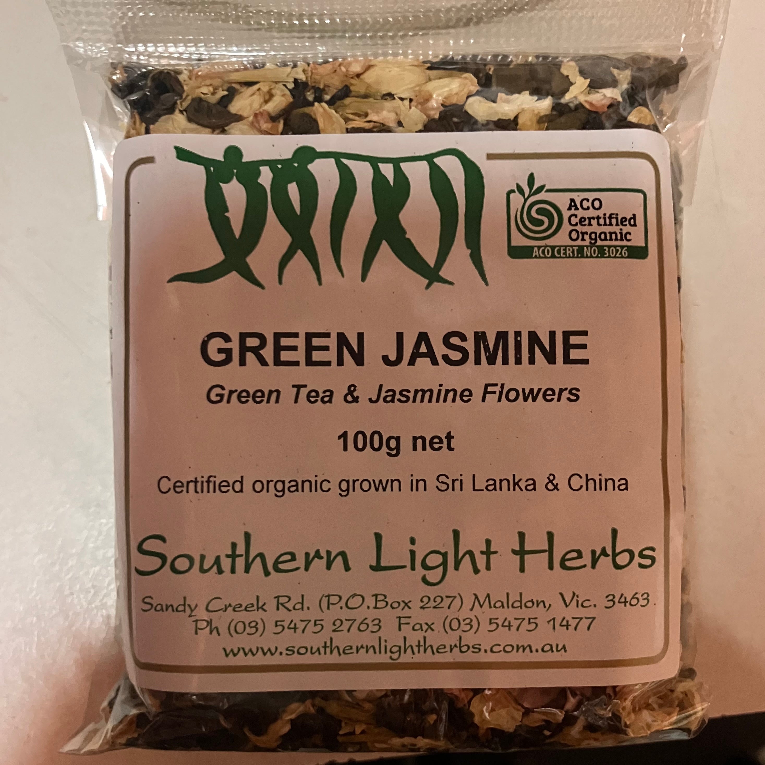 Southern Light Herbs Green Jasmine Tea 100g