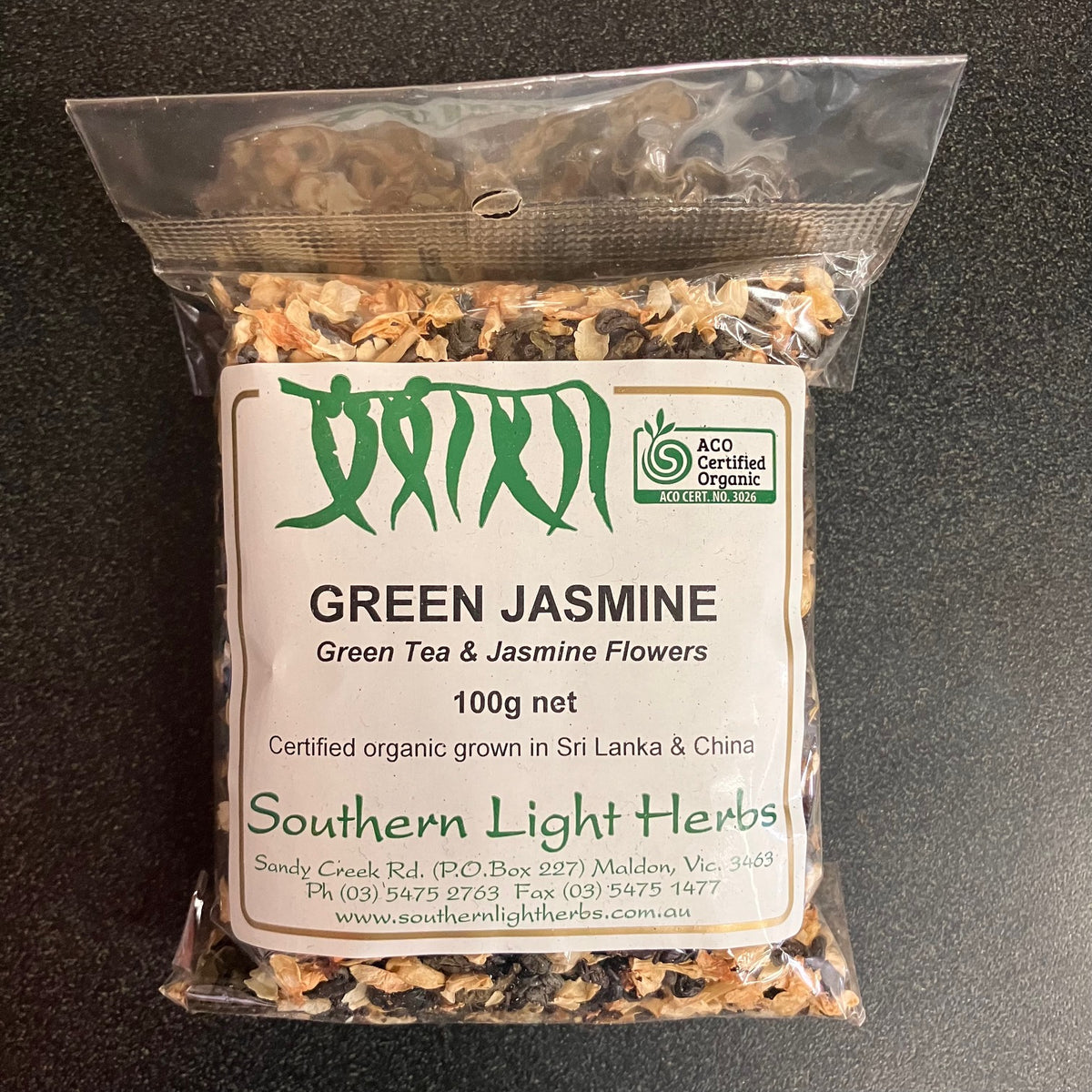 Southern Light Herbs Green Jasmine Tea 100g