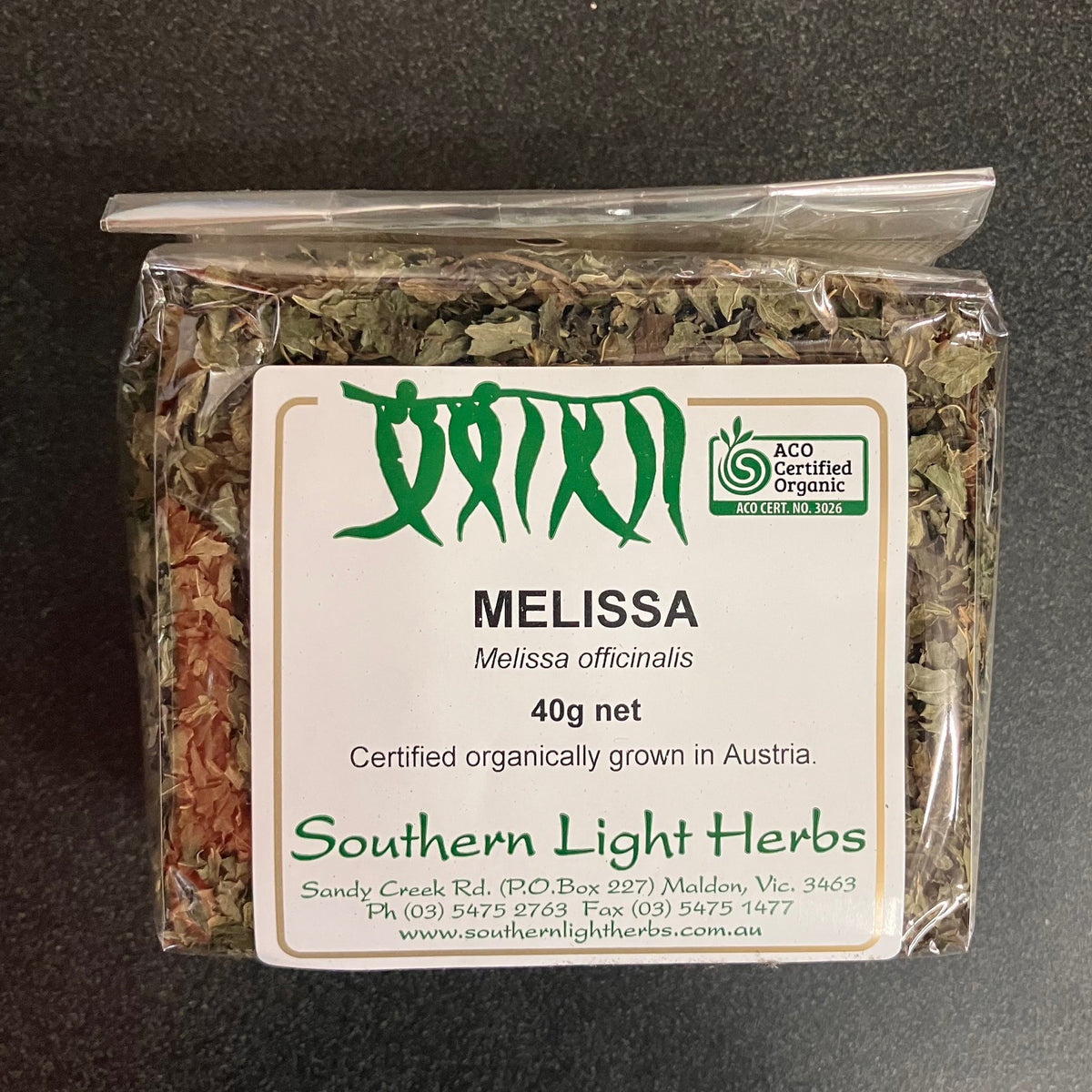 Southern Light Herbs Melissa Leaf 40g