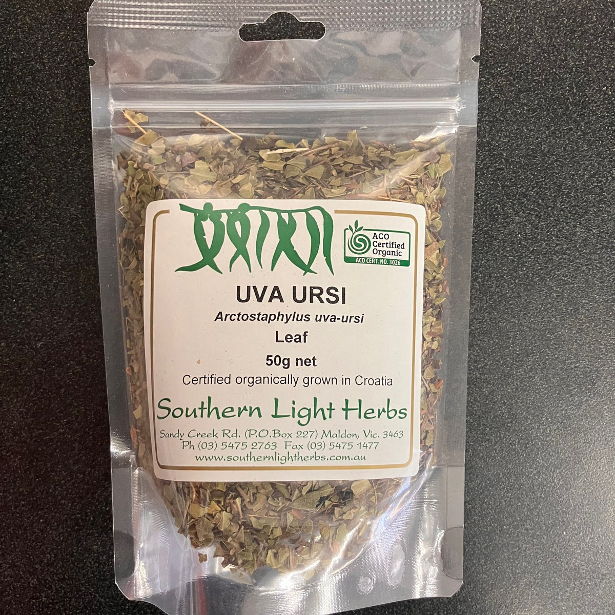 Southern Light Herbs Uva Ursi Leaf 50g