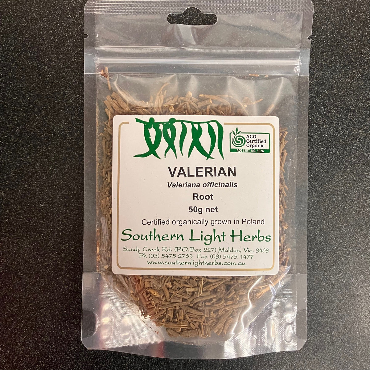 Southern Light Herbs Valerian Root 50g