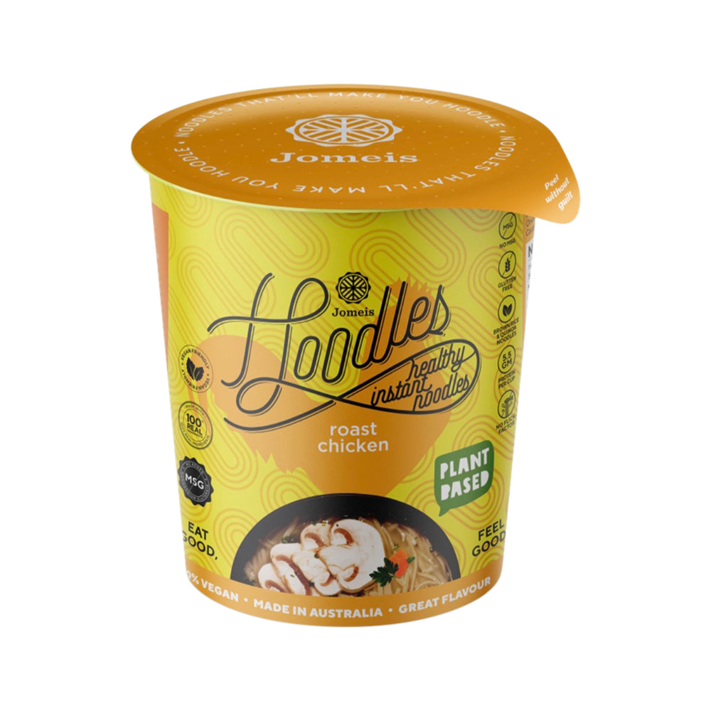 Jomeis Fine Foods Hoodles Healthy Instant Noodles Roast Chicken Cup