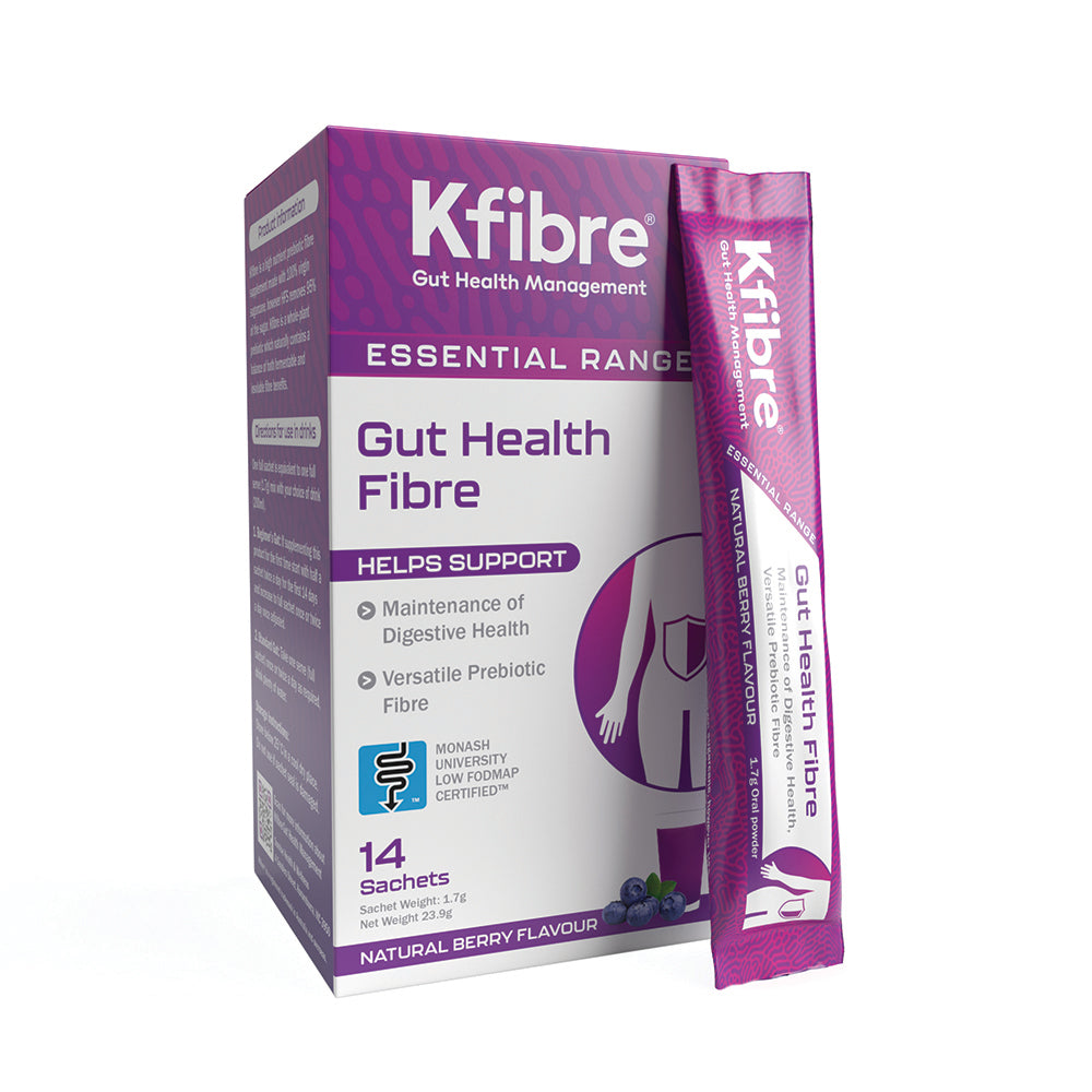 Kfibre - Essential Gut Health Fibre Natural Berry Sachets 2.2g x 14 Pack