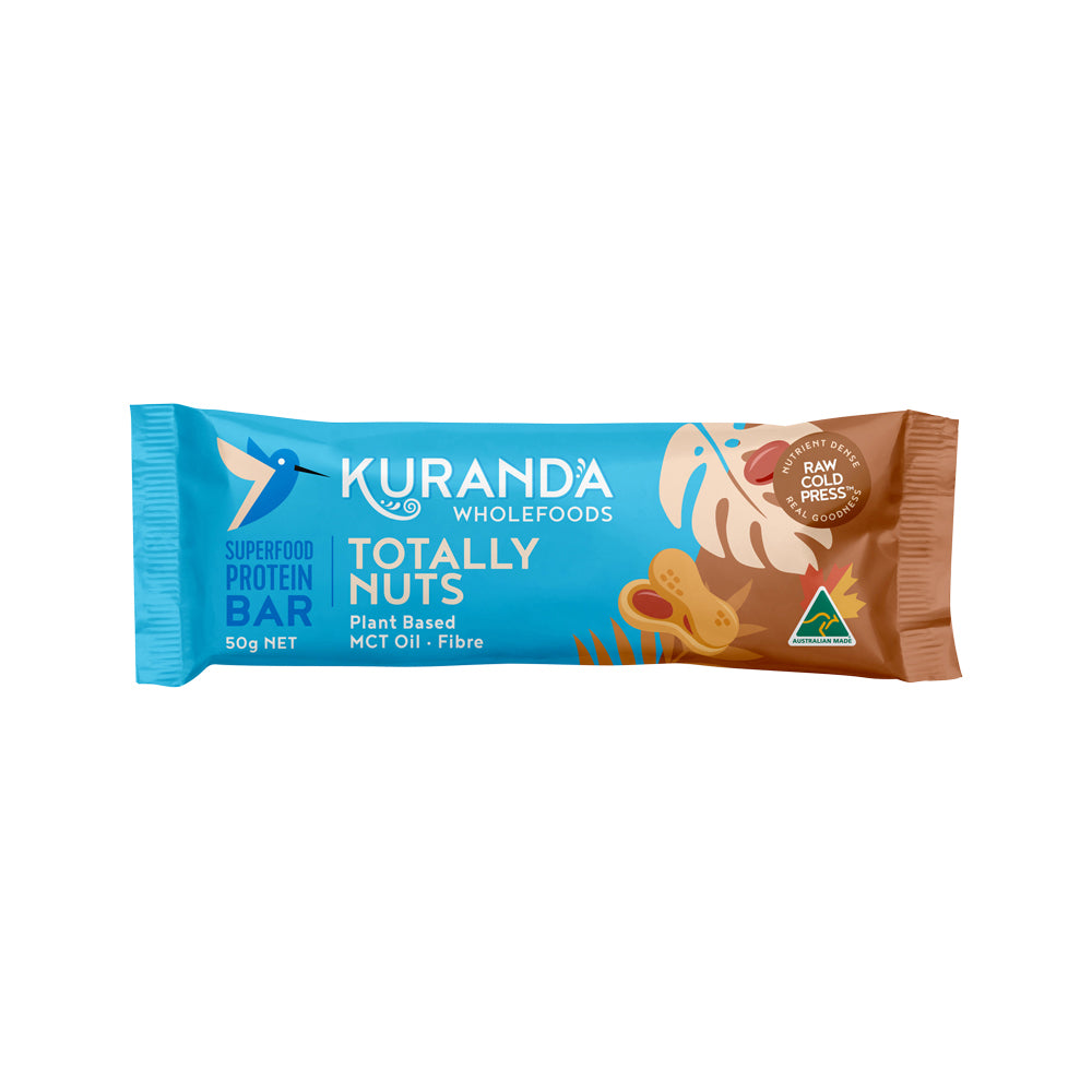 Kuranda Wholefoods Gluten Free Protein Bars Totally Nuts 50g