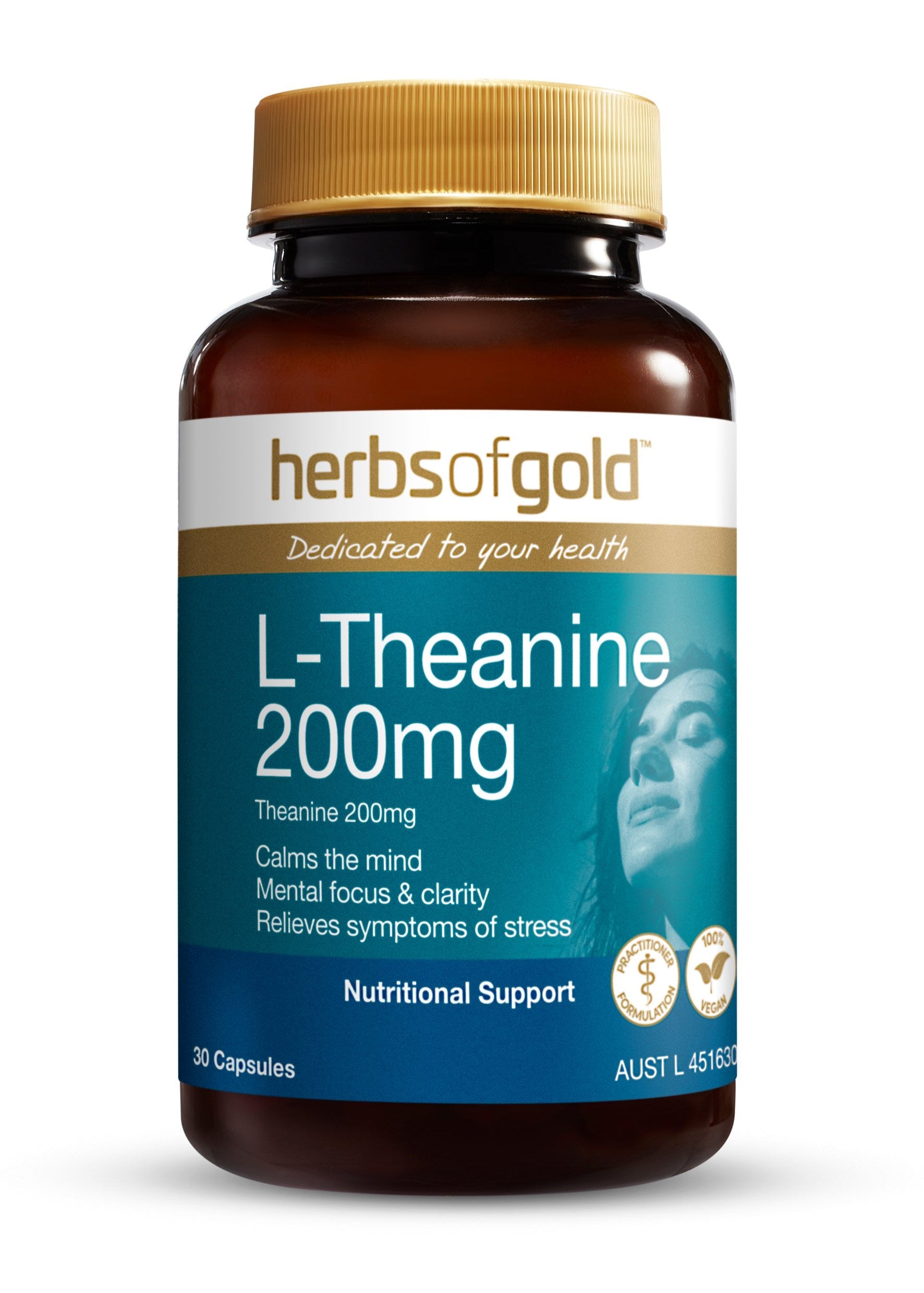 Herbs of Gold - L-Theanine 200mg