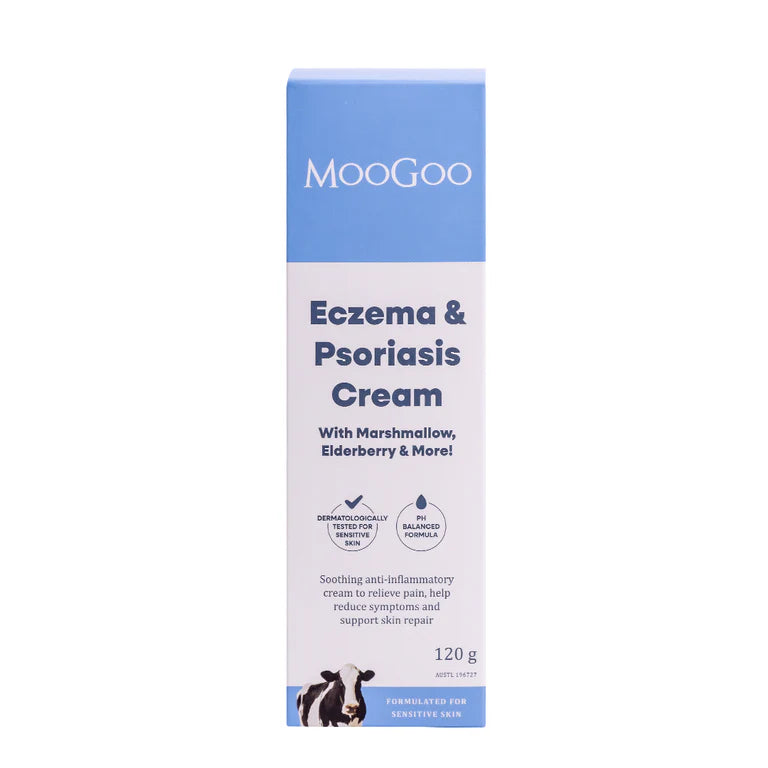 MooGoo Eczema & Psoriasis Cream with Marshmallow, Elderberry & More
