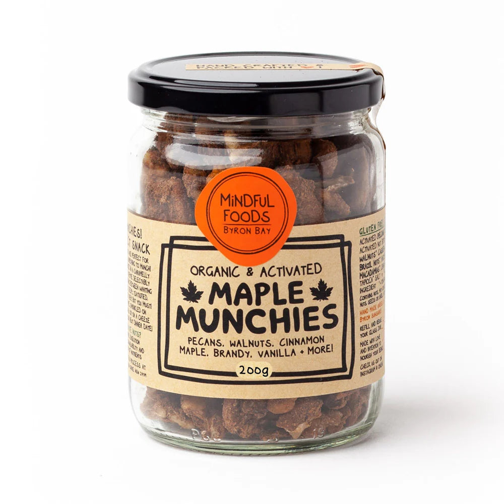 Mindful Foods Munchies Maple Organic & Activated 220g