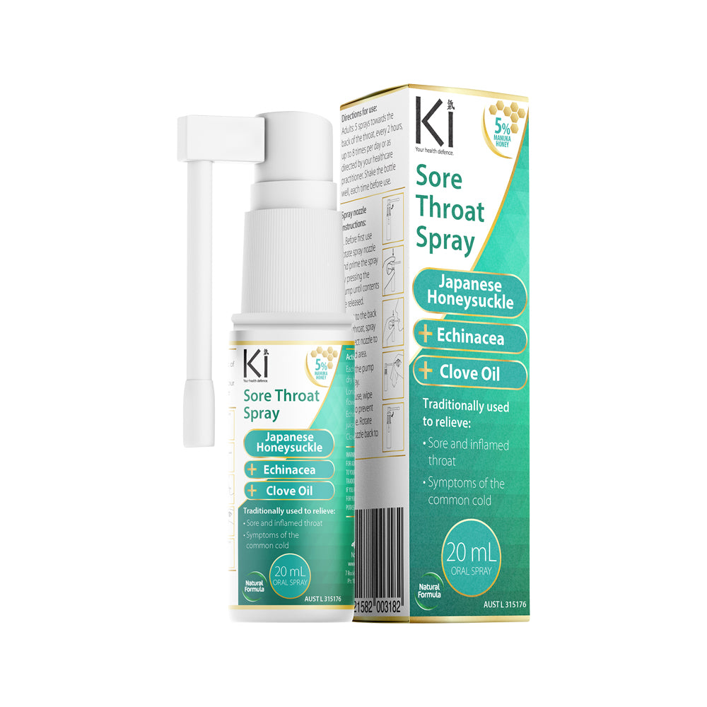 Martin & Pleasance - Ki Sore Throat Spray (Japanese Honeysuckle + Echinacea + Clove Oil) Oral Spray