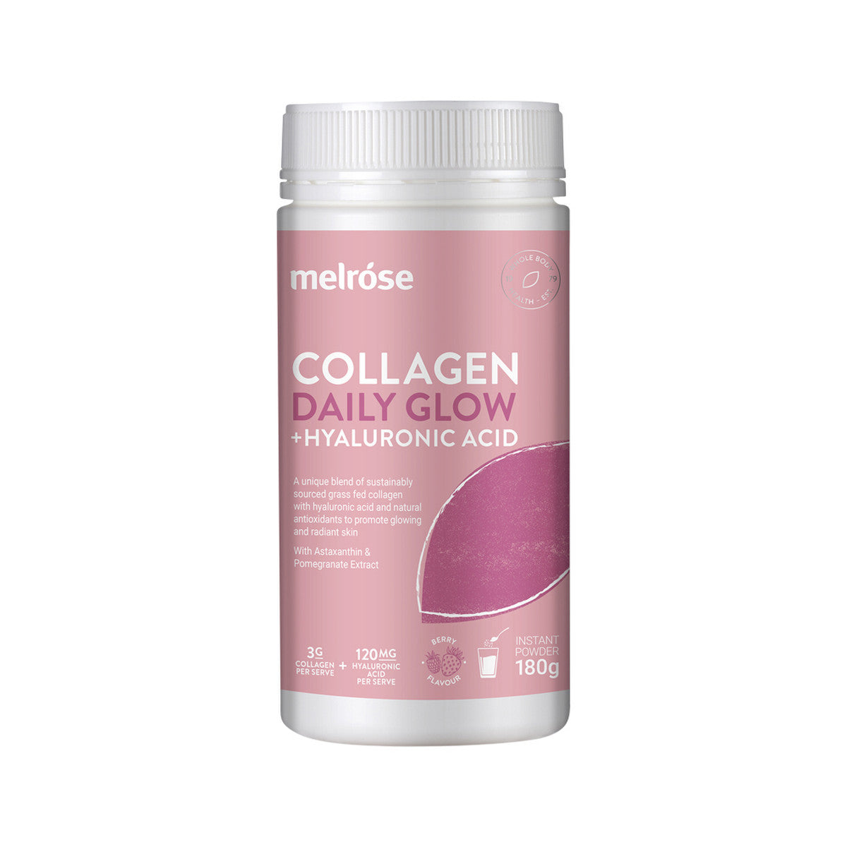 Melrose - Collagen Daily Glow + Hyaluronic Acid Berry Flavour Instant Powder