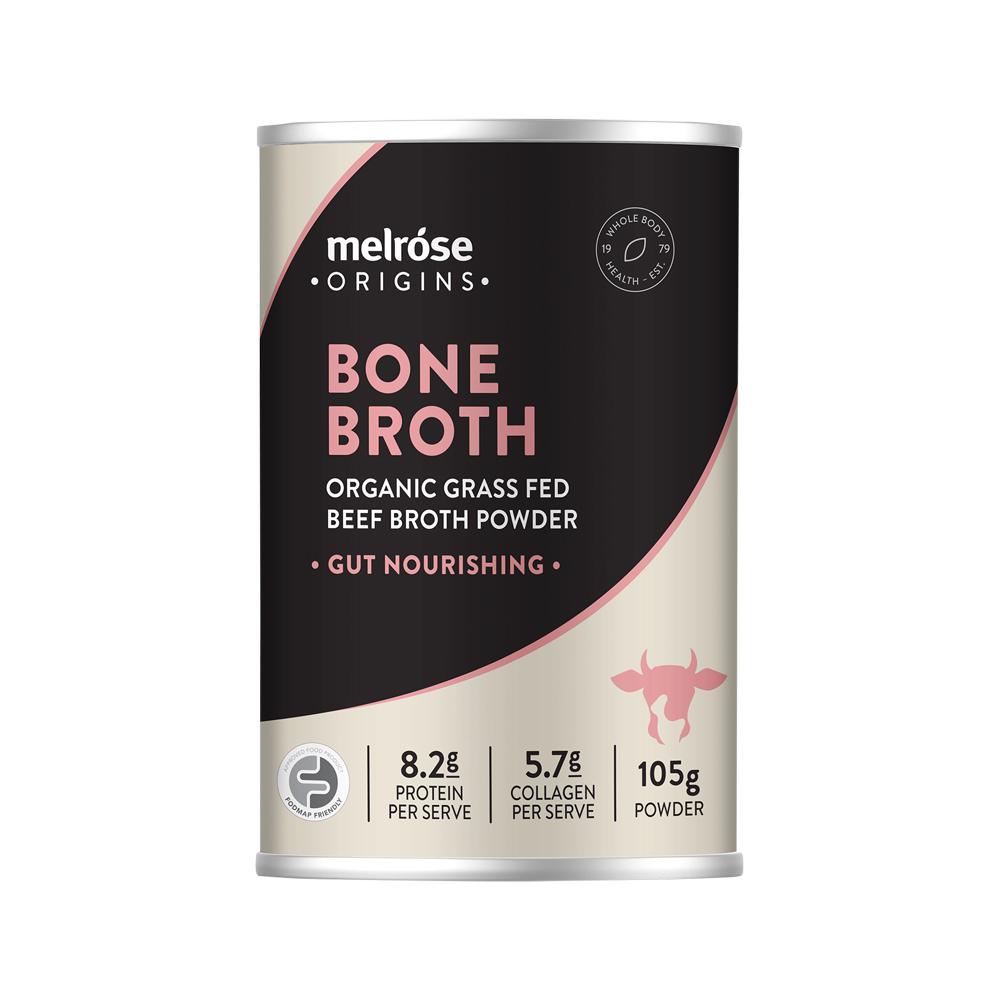 Melrose - Origins Bone Broth (Organic Grass Fed Beef) Gut Nourishing (Turmeric) Powder