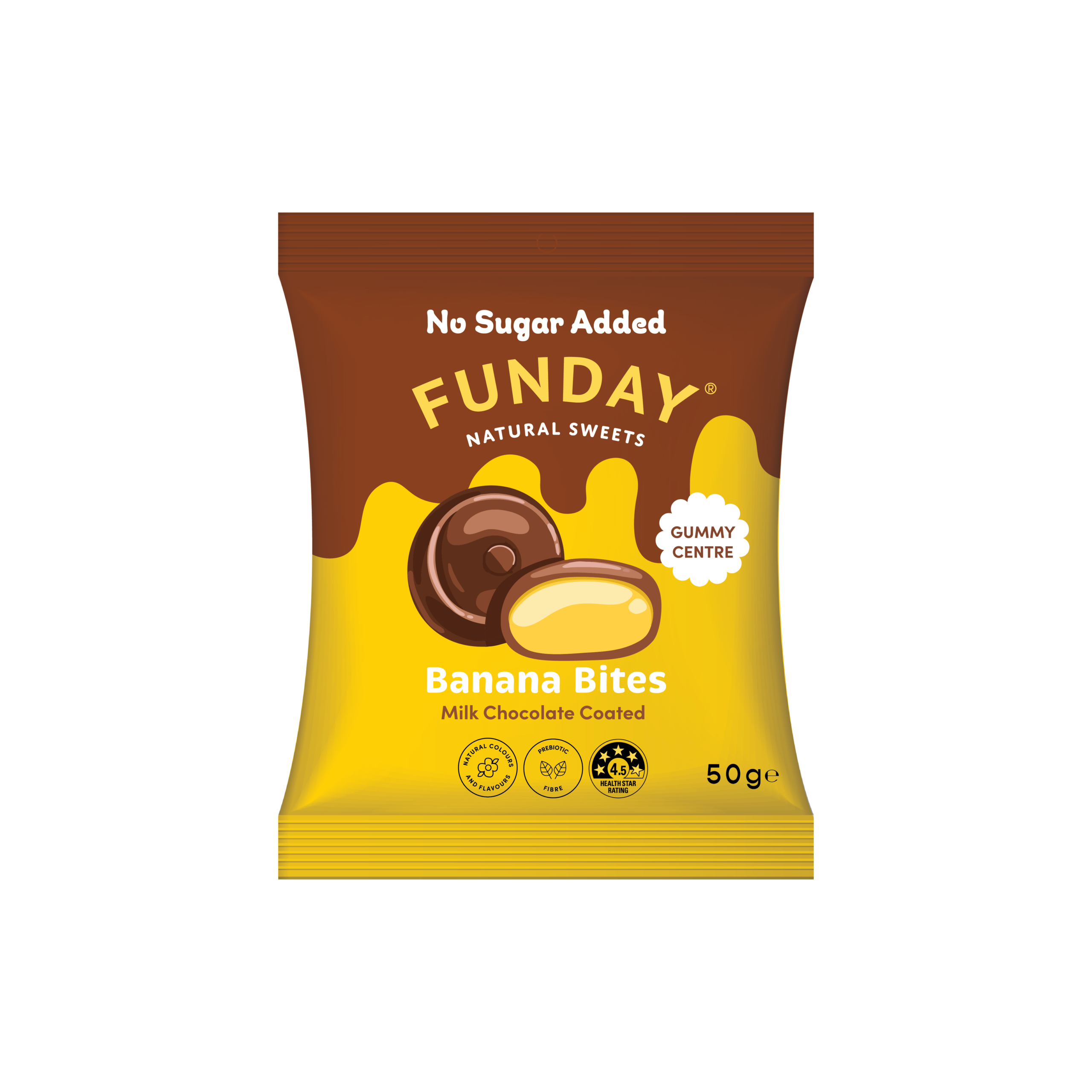 Funday - Milk Chocolate Banana Bites 50g