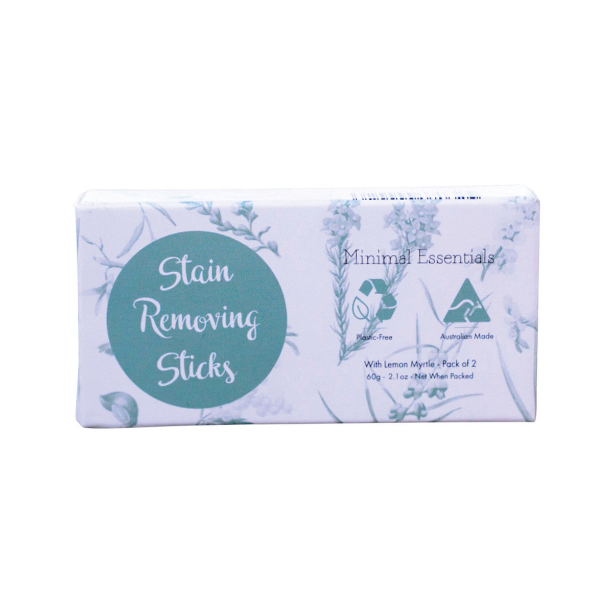 Minimal Essentials - Stain-Removing Laundry Sticks with Lemon Myrtle x 2 Pack