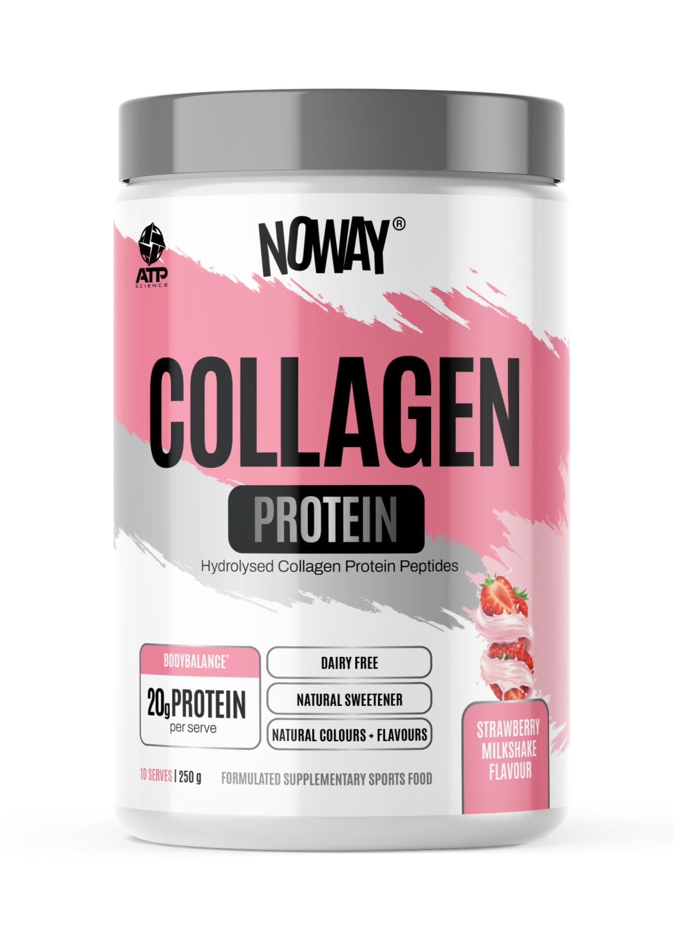 ATP Science - NOWAY Collagen Protein Strawberry Milkshake