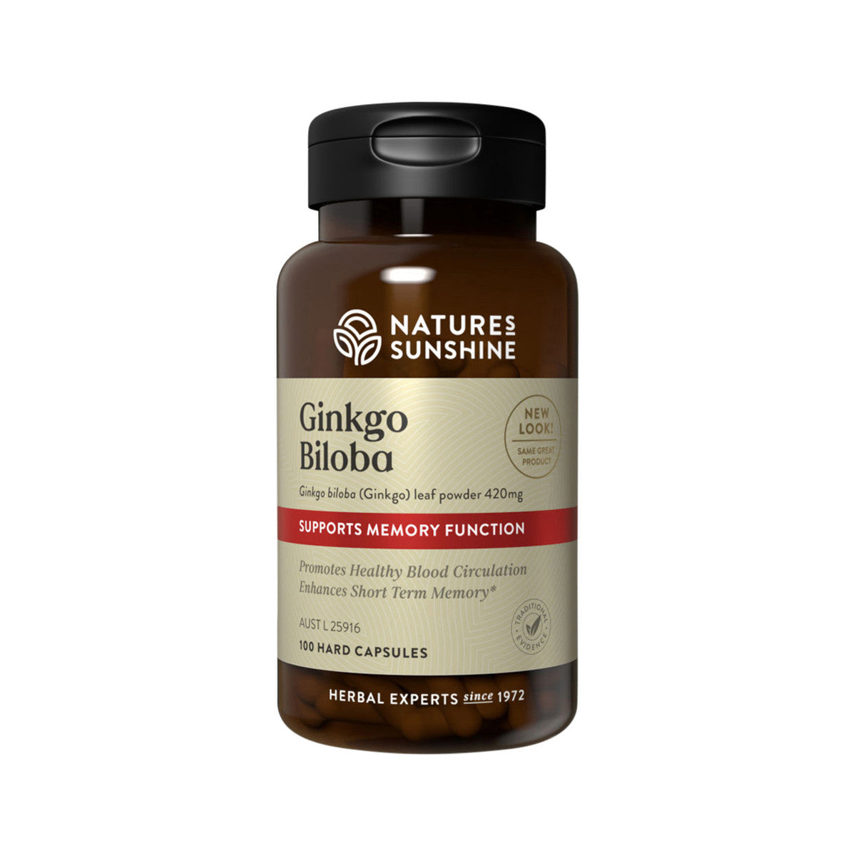 NATURE'S SUNSHINE GINKGO BILOBA 420MG 100C