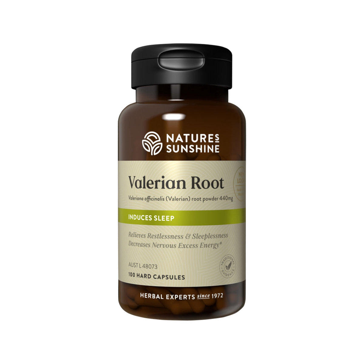 NATURE'S SUNSHINE VALERIAN ROOT 440MG 100C