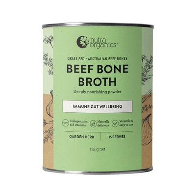 NUTRA ORG BONE BROTH BEEF GARDEN HERB 125G