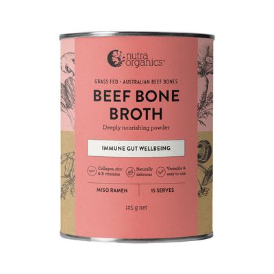 NUTRA ORG BONE BROTH BEEF GARDEN HERB 125G