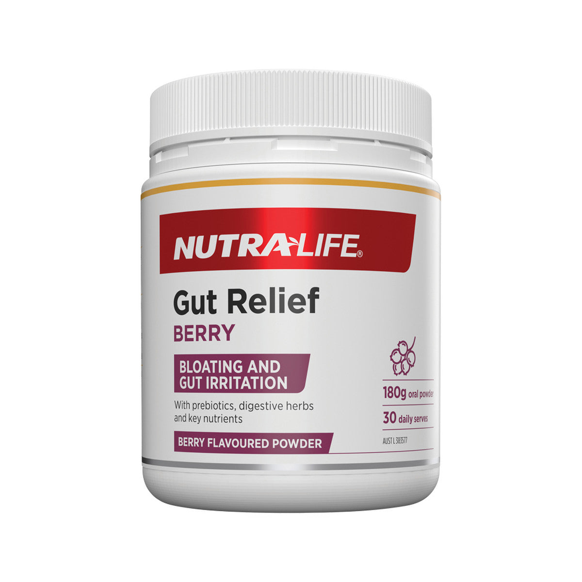 NutraLife - Gut Relief Berry Oral Powder