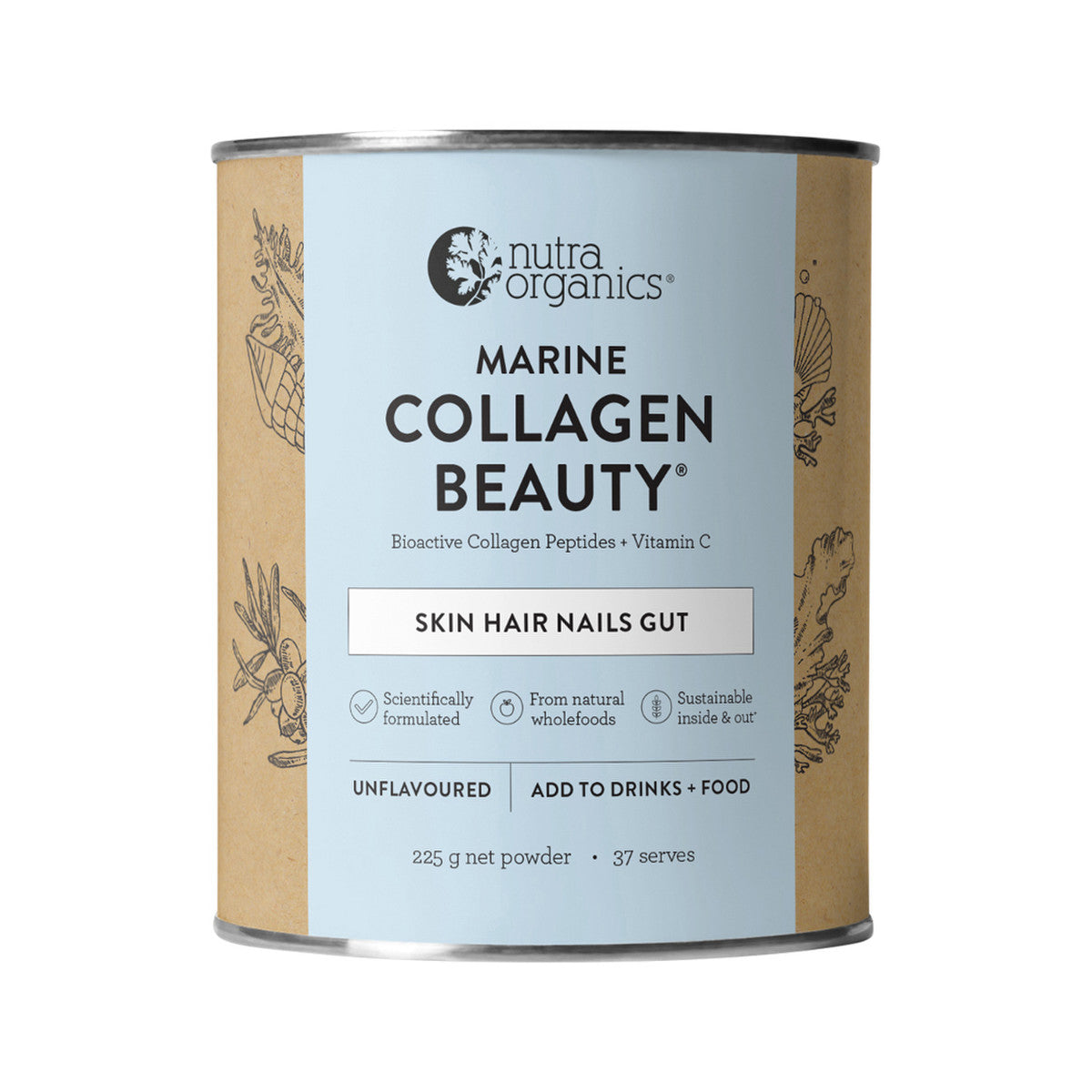 Nutra Organics - Marine Collagen Beauty Unflavoured