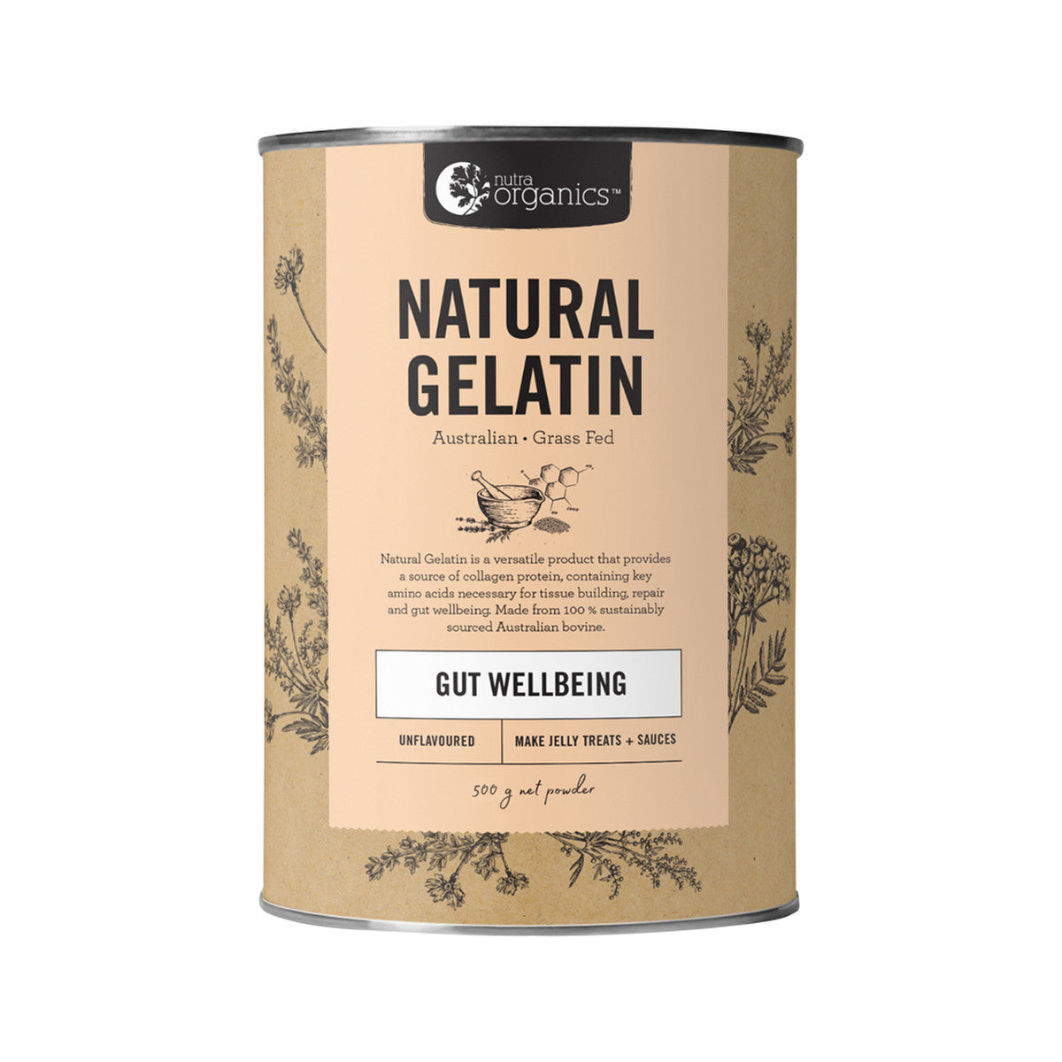 Nutra Organics - Natural Gelatin Unflavoured