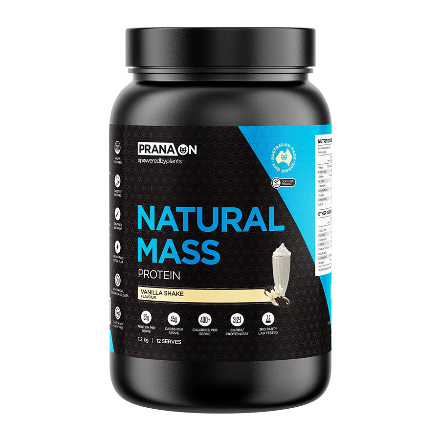 Prana On - Natural Mass Protein Vanilla Shake 1.2kg