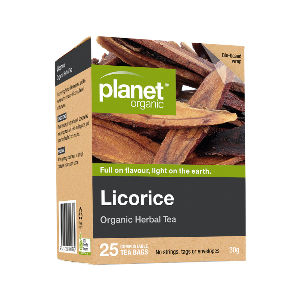 Planet Organic Herbal Tea Licorice x 25 Tea Bags