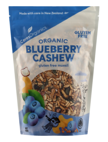 Ceres Organics Organic Blueberry Cashew Gluten Free Muesli 400g