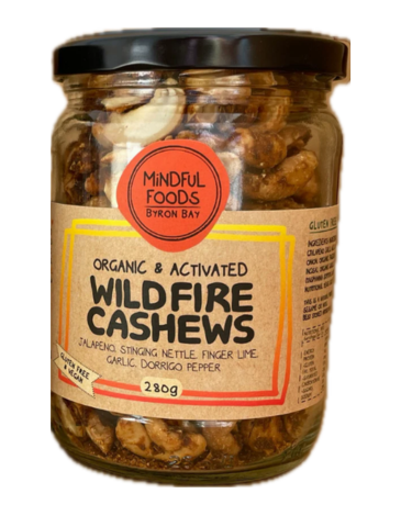 Mindful Foods Wildfire Cashews Organic & Activated 280g
