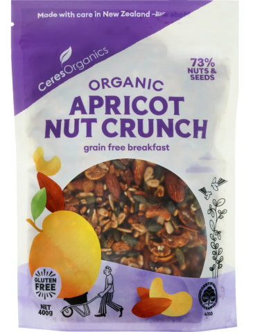 Ceres Organics Organic Apricot Nut Crunch 400g