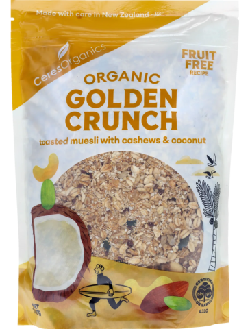 CERES ORGANICS ORGANIC GOLDEN CRUNCH TOASTED MUESLI 700G