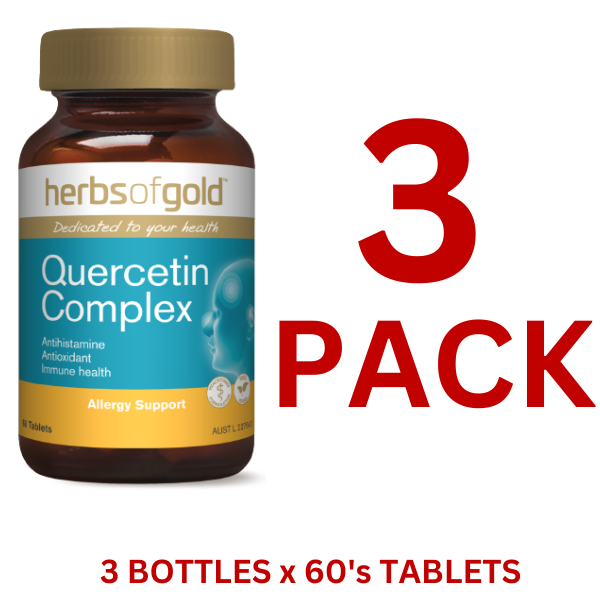 Herbs of Gold - Quercetin 60 Tablets - 3 Pack - $28.50 each