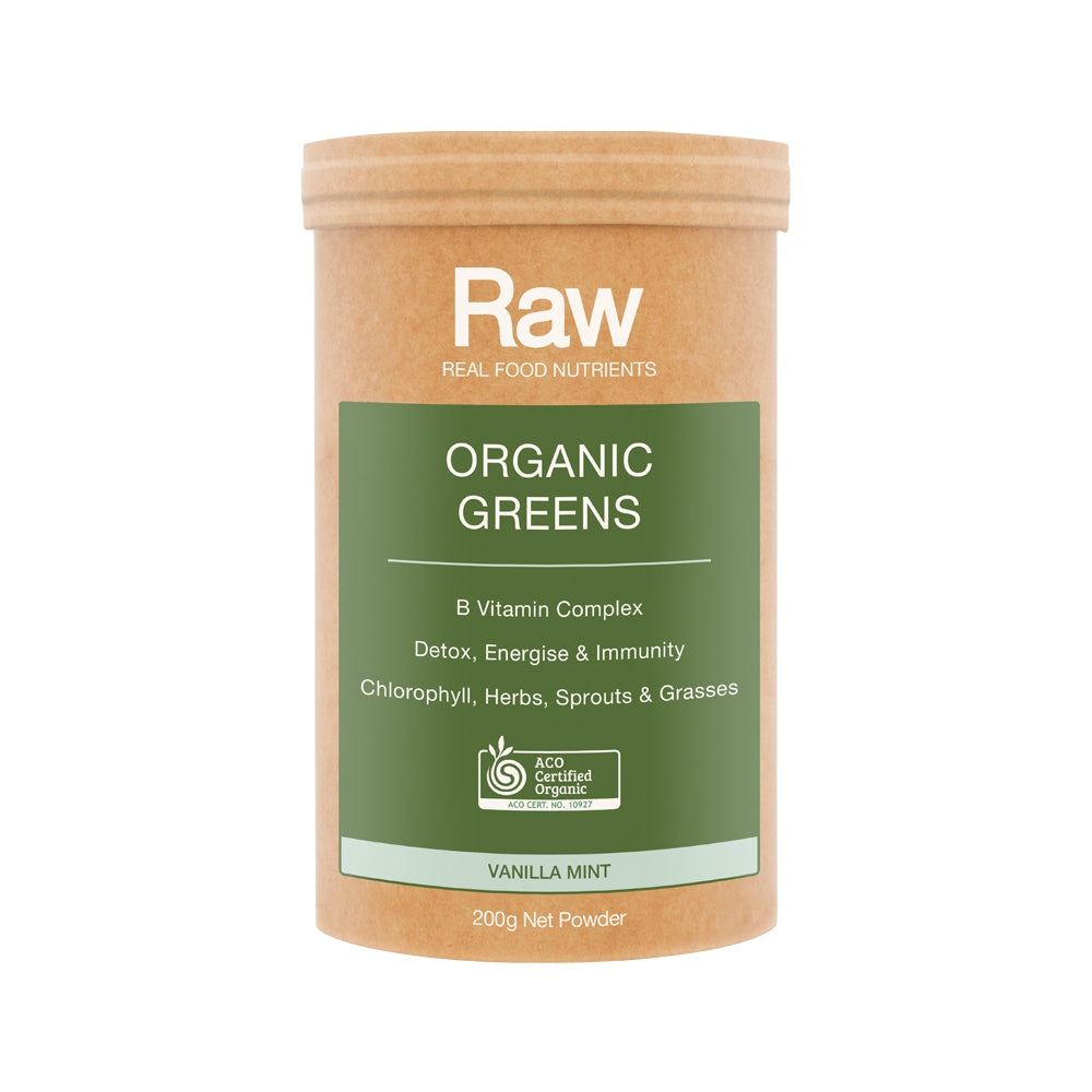Amazonia Raw - Real Food Nutrients Organic Greens Vanilla Mint