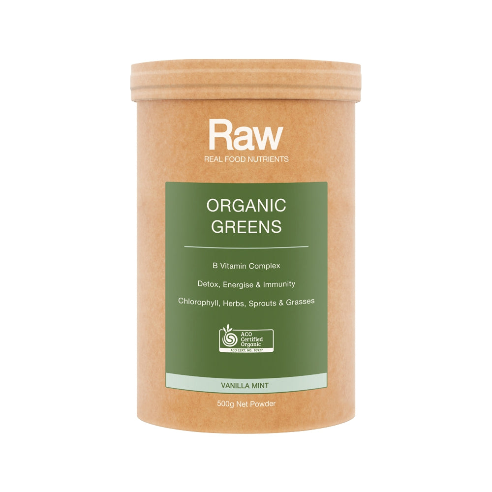 Amazonia Raw - Real Food Nutrients Organic Greens Vanilla Mint