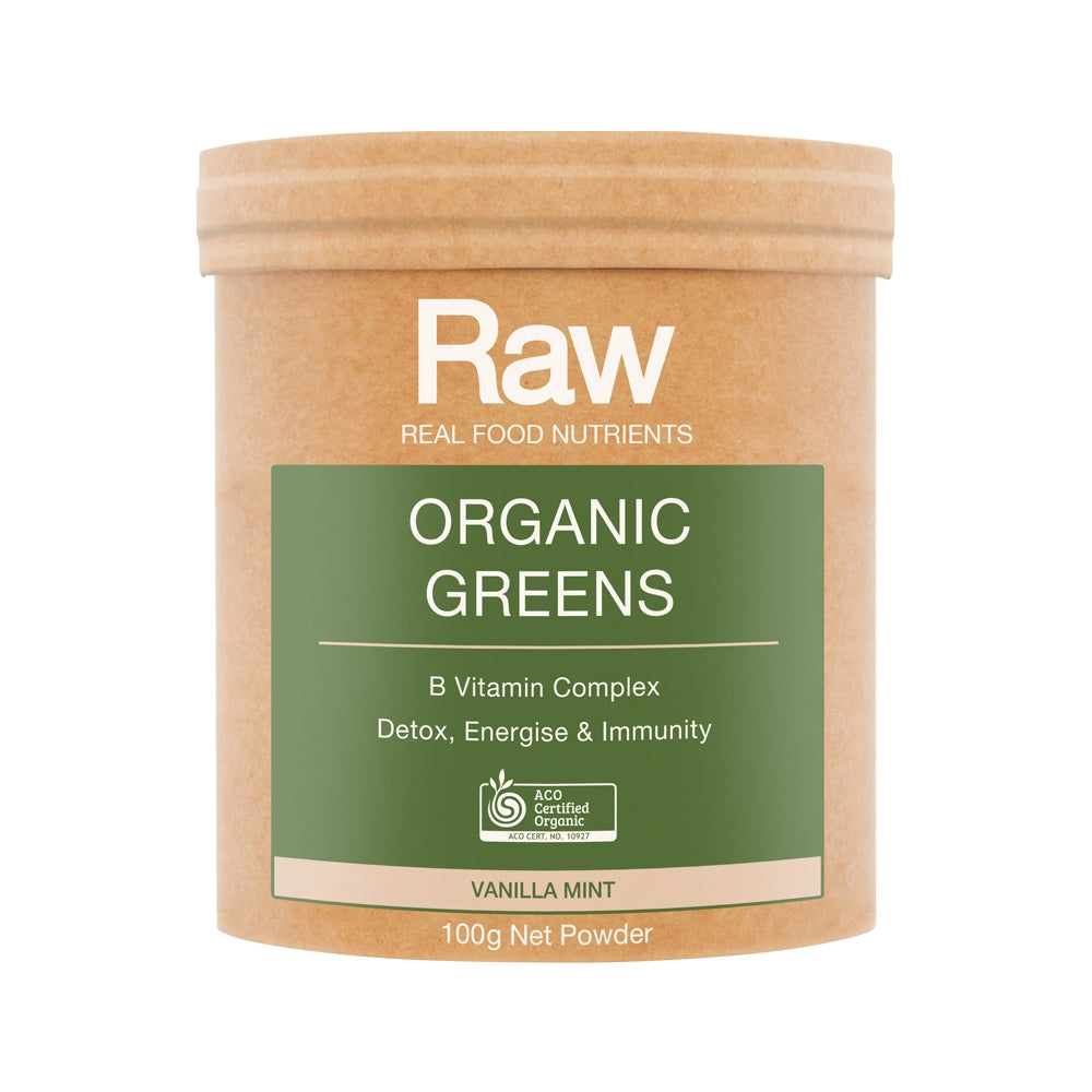 Amazonia Raw - Real Food Nutrients Organic Greens Vanilla Mint