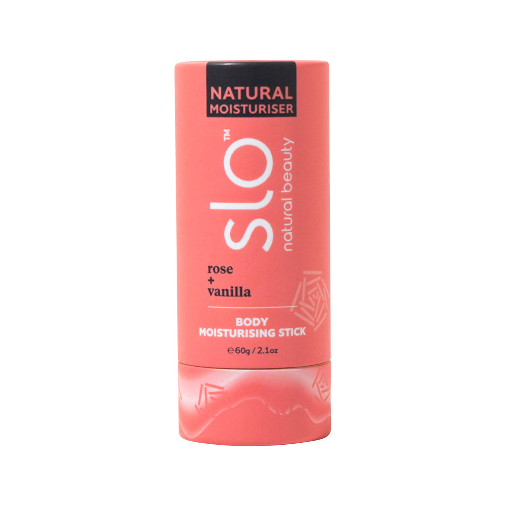 Slo Natural Beauty Natural Body Moisturising Stick Rose + Vanilla