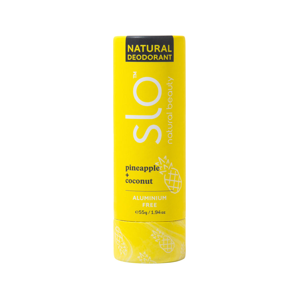 Slo Natural Beauty Natural Deodorant Stick Pineapple + Coconut
