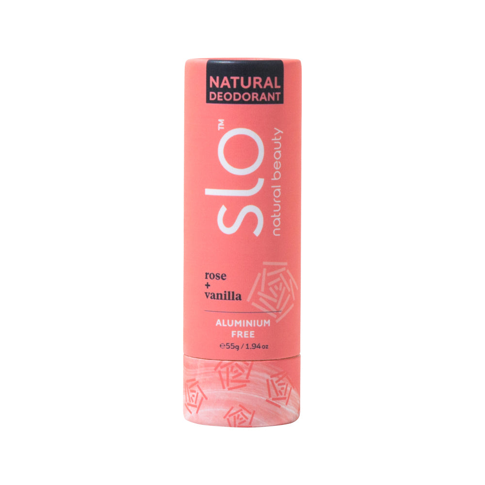 Slo Natural Beauty Natural Deodorant Stick Rose + Vanilla