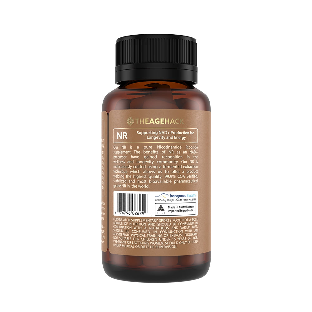 The Age Hack NR Nicotinamide Riboside 60 Capsules