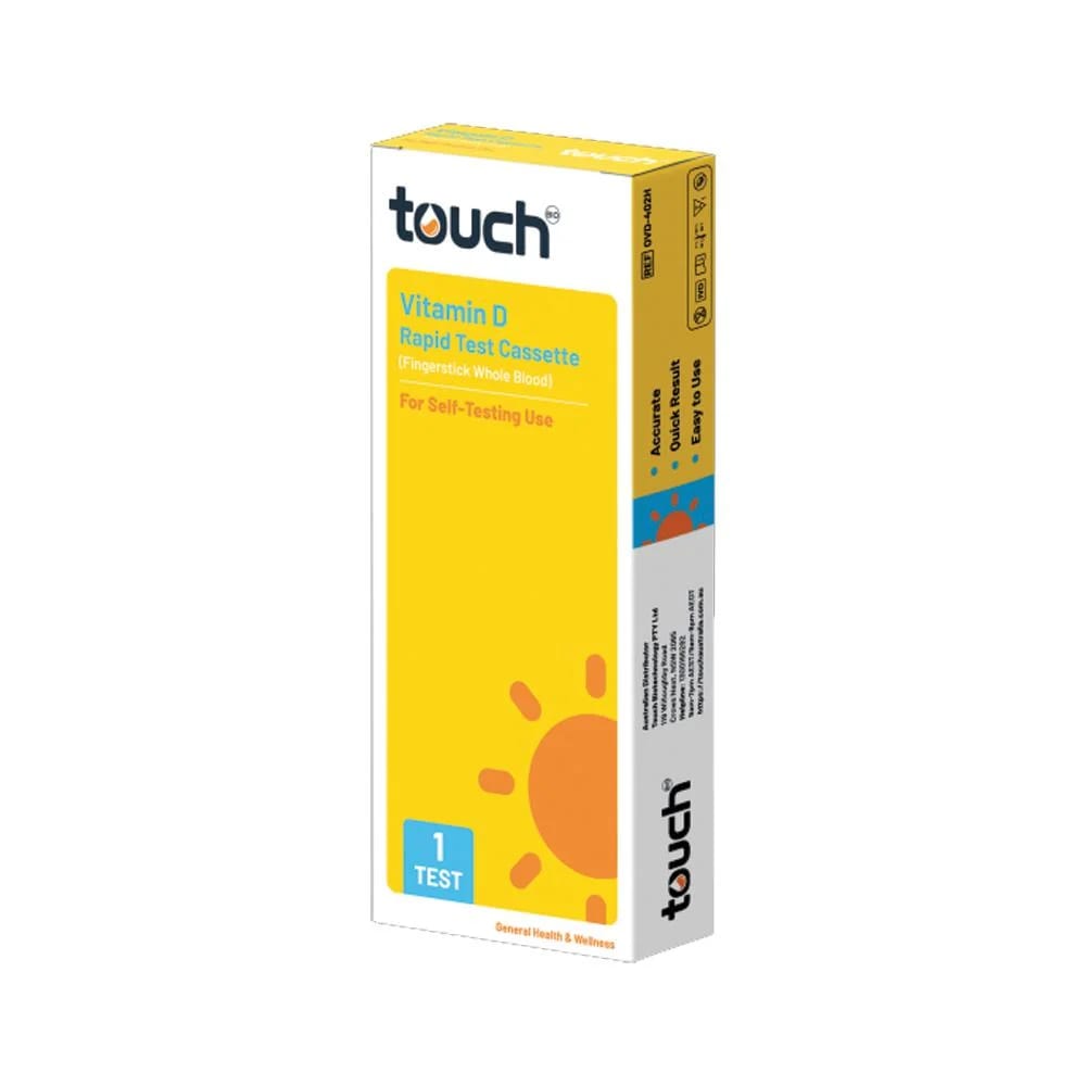 Touch Bio Self Test Kit - Vitamin D Rapid Test Cassette (Fingerprick Whole Blood) x 1 Test