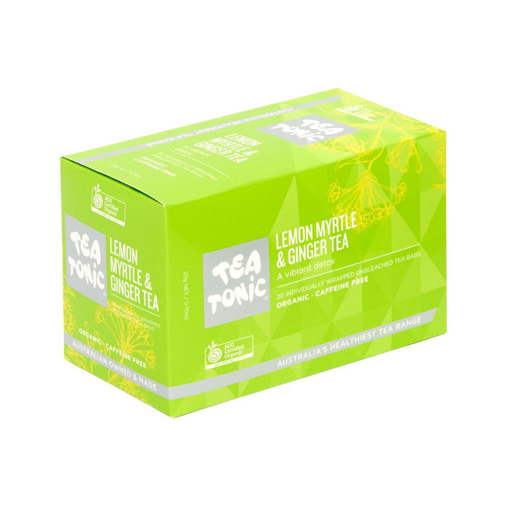 Tea Tonic - Lemon Myrtle & Ginger Tea x 20 Tea Bags