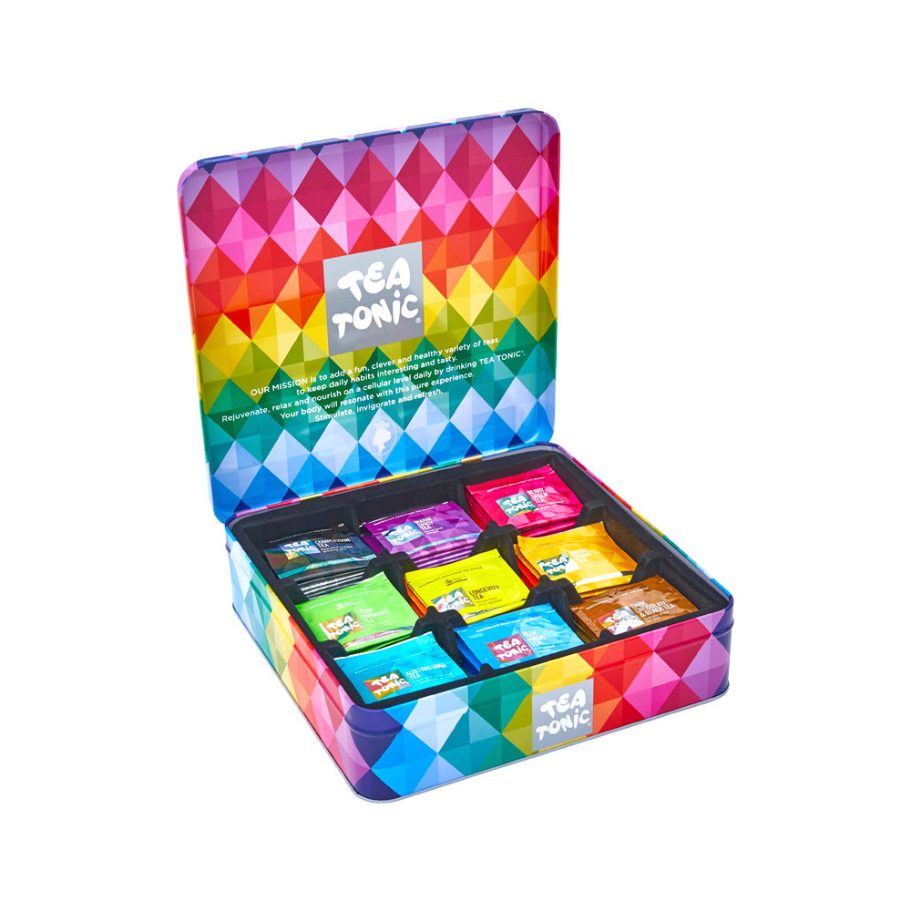 Tea Tonic - Gourmet Tin Tea Chest Deluxe x 63 Tea Bags