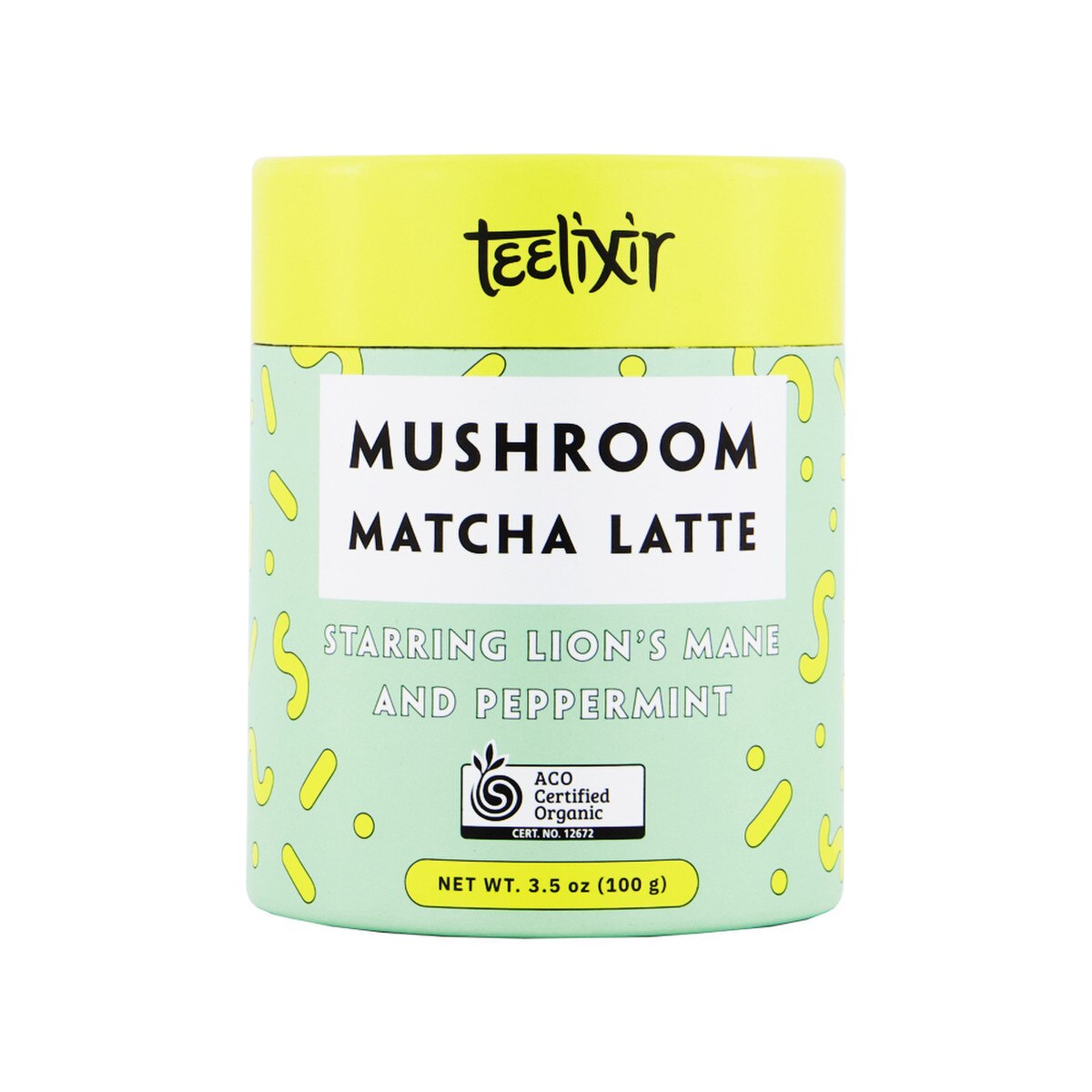 Teelixir - Organic Mushroom Matcha Latte (Starring Lion's Mane and Peppermint)