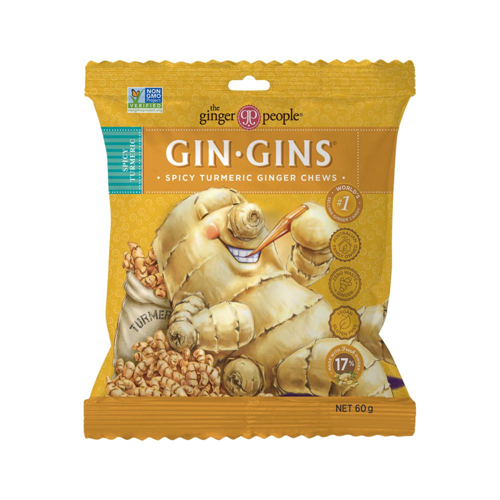 The Ginger People - Gin Gins Ginger Chews Spicy Turmeric