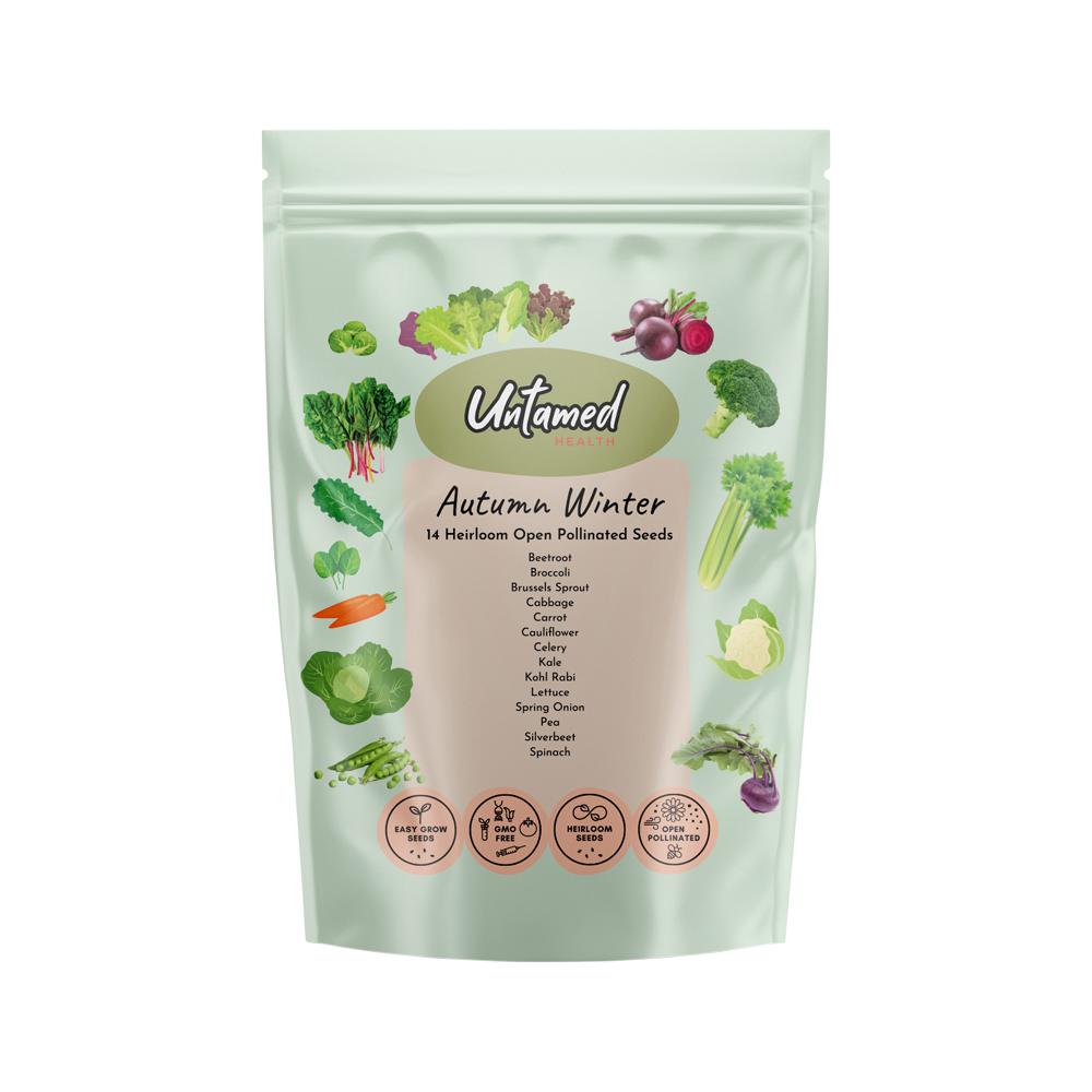 Untamed Health Heirloom Autumn Winter Vegetable Seeds