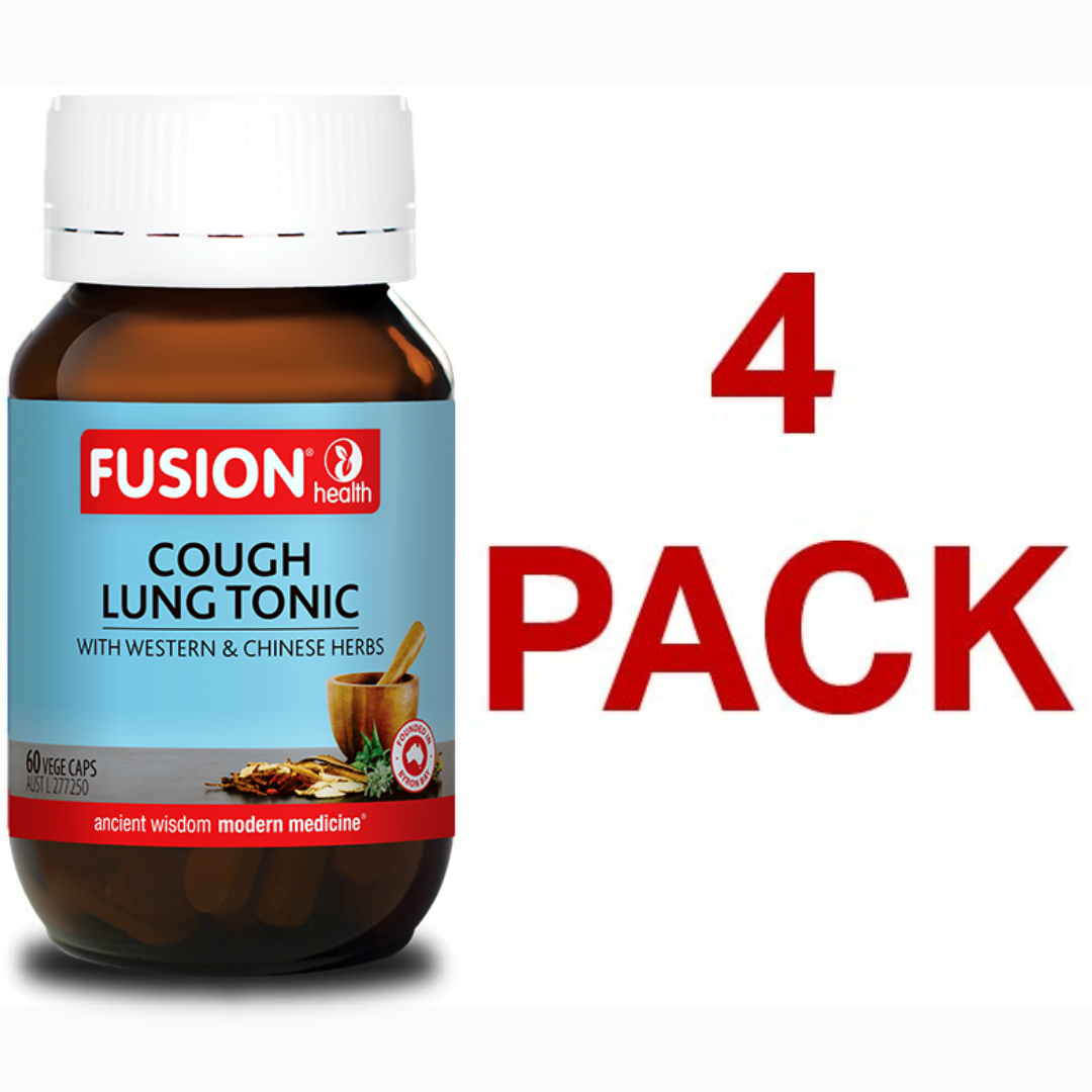 Fusion Health - Cough Lung Tonic 60 Capsules - 4 Pack - $28.90 each