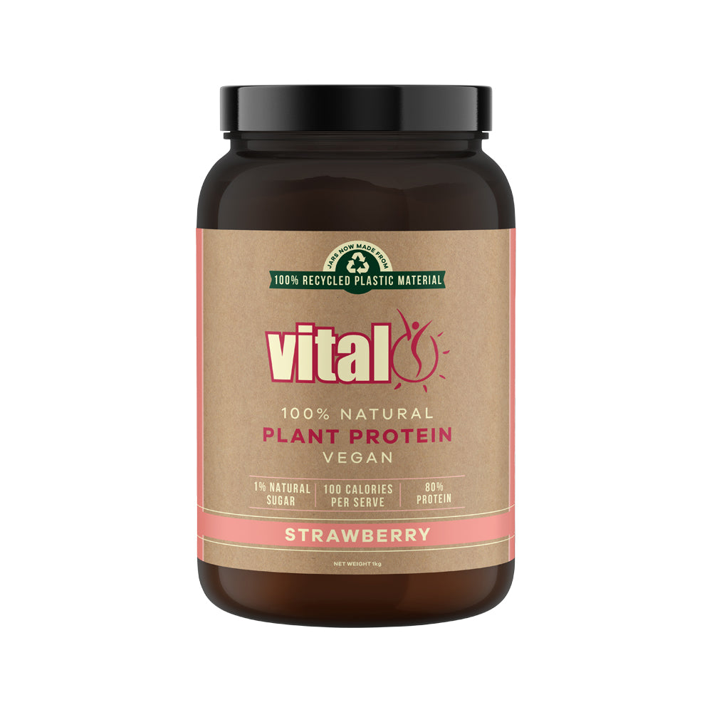 Vital - Protein 100% Natural Plant Based (Pea Protein Isolate) Strawberry