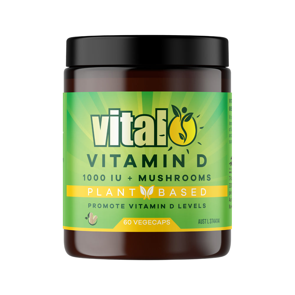 Vital - Plant Based Vitamin D 1000IU + Mushrooms